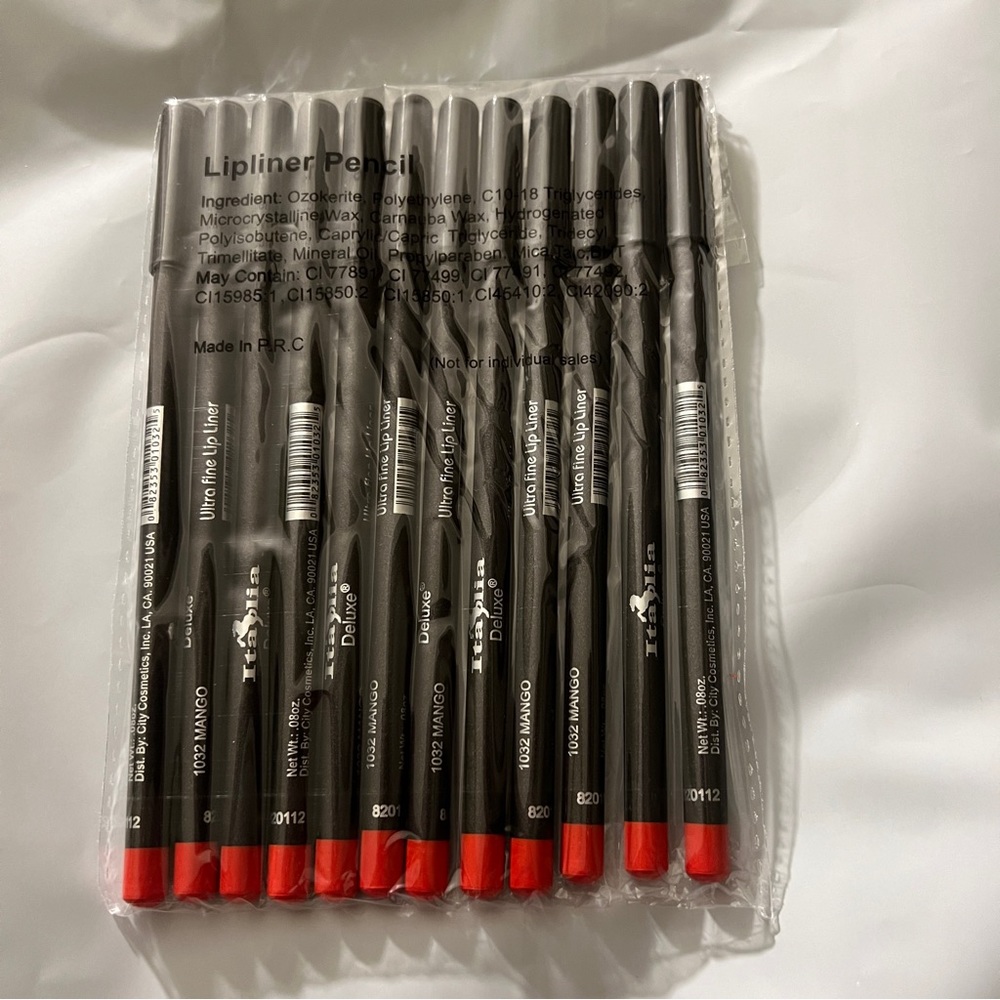 New 12PC Italia Deluxe Ultra Fine Lip Liner Set MANGO